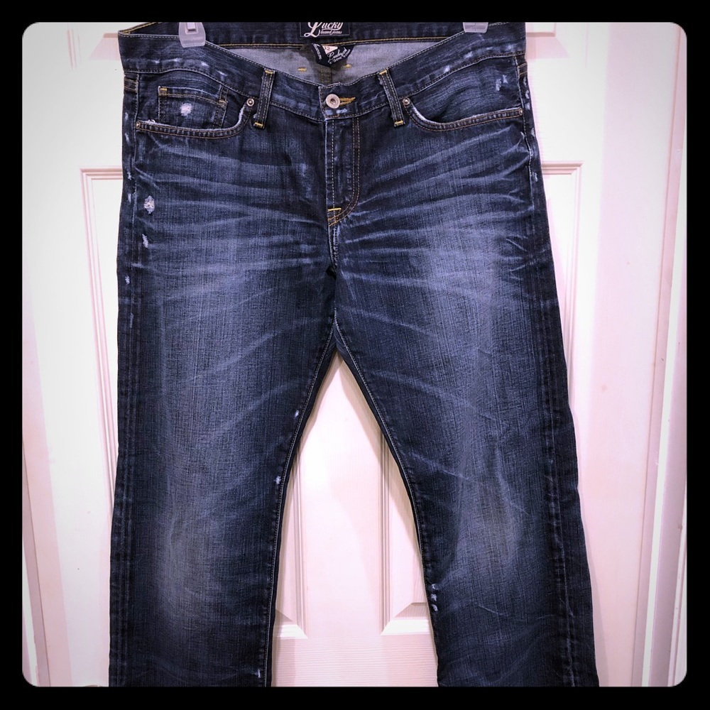 Lucky Brand Straight Leg Cut Jeans size 14/32!!